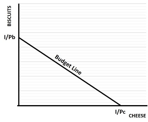 Budget Line Graph