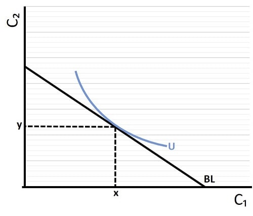 Intertemporal Budget Constraint and Indifference Curve