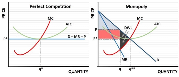 Monopoly Deadweight Loss Graph