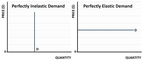 Perfectly Inelastic demand and Perfectly Elastic Demand Graphs Perfectly Inelastic demand and Perfectly Elastic Demand Graphs